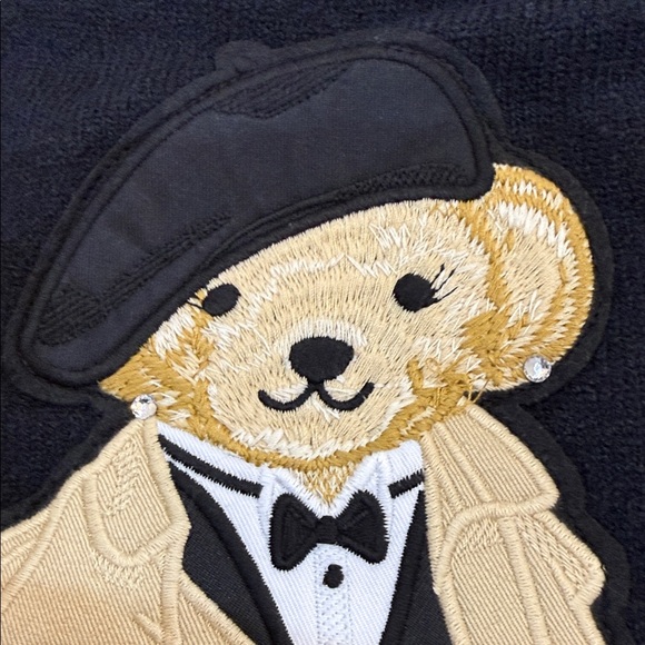 Cute Black Sweater with Bear Design it’s NOT Ralph Lauren - Picture 3 of 10